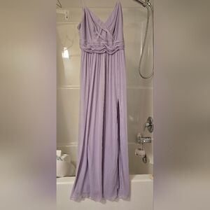 Lavender Maxi Skirt with Slit